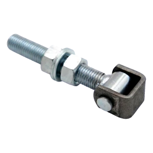 Bisagra de acero regulable M20 para portones batientes – galvanizada, L150 mm