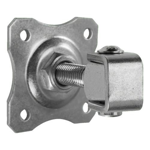 Bisagra regulable para puerta con placa decorativa M16 80×80 mm acero galvanizado 001-363 (1)