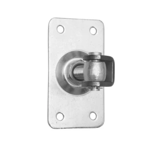 Bisagra regulable para portón con placa rectangular M20 160×85 mm galvanizada