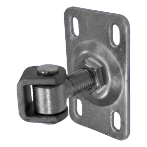 Bisagra regulable para portón M20 de acero con base 120×75 mm