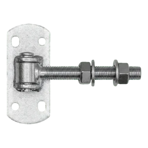 Bisagra regulable para puerta M16 con placa 115×50 mm – galvanizada