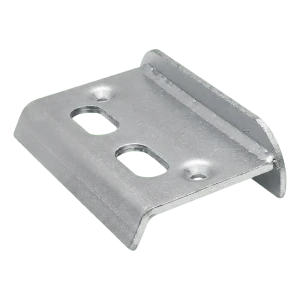Tope para puerta batiente galvanizado 67 mm con agujeros para cerrojo