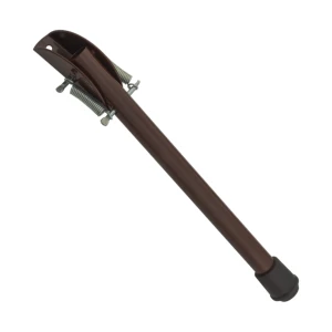 Tope de puerta con muelle de 165 mm – acero, marrón