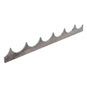 Listón de seguridad antirrobo de acero H33 mm para vallas – longitud 2000 mm