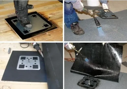 Placa de fijación para cubierta de tejado 375x375mm CWL PV-27-02 (1)