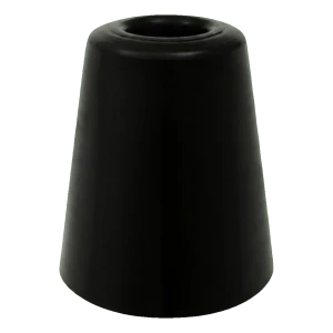Tope de suelo de goma para puertas 70 mm negro – grande, sin taco