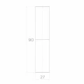 PSG bisagra torneada para puertas fi 27 mm – altura 90 mm para puertas batientes 001-475 (2)