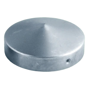 Capuchón de acero galvanizado para poste de valla redondo Ø 42 mm
