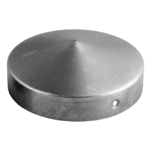 Capuchón de acero redondo para poste de vallado Ø 48 mm (1,5")