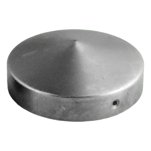 Capuchón de acero redondo para poste de valla Ø 60 mm – en bruto