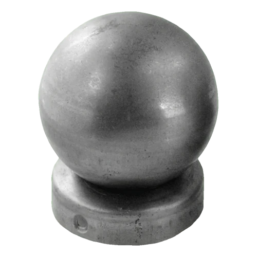 Capuchón de valla de acero para poste Ø 48 mm con bola decorativa Ø 60 mm 001-591 (1)
