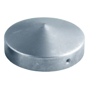Remate vallado redondo acero galvanizado Ø 77 mm para poste
