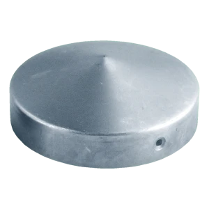 Capitel de acero galvanizado para poste de vallado redondo Ø 80 mm