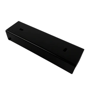 Perfil canal conector soporte para murete 200x55 negro