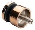 Soporte puntual para vidrio 6-12 mm fi 30/13/M8x40 AISI 304 sistema plano cobre 000-481 (2)