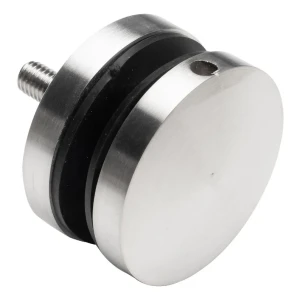 Soporte puntual para vidrio 8-17,52 mm fi 50/8/M8x45 AISI 304 sistema plano satinado