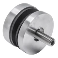 Soporte puntual para vidrio 8-17,52 mm fi 50/8/M8x45 AISI 304 sistema plano satinado 000-477 (2)