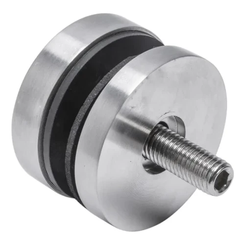 Soporte puntual para vidrio 8-17,52 mm fi 50/8/M8x45 AISI 304 sistema plano satinado 000-477 (2)