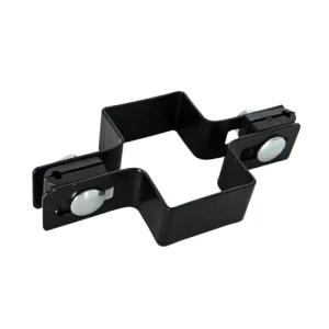 Abrazadera intermedia para paneles de valla 60x40 negro