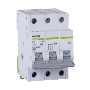 Interruptor automático 6 kA, curva B, 16 A, tripolar