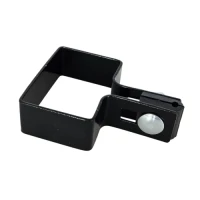 Abrazadera terminal para paneles de valla 60x40 negro