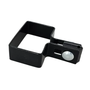 Abrazadera terminal para paneles de valla 60x40 negro