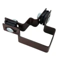 Abrazadera esquinera para paneles de valla 40x60 mm marrón GPV-700-10 (1)