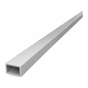 Tubo rectangular de aluminio 15×25×2 mm – perfil cerrado EN AW-6060, L=2000 mm