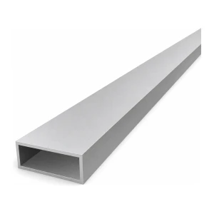 Tubo rectangular de aluminio 20×50×2 mm – perfil cerrado EN AW-6060, L=2000 mm