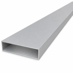Tubo rectangular de aluminio 20×80×1,5 mm – perfil cerrado EN AW-6060, L=2000 mm