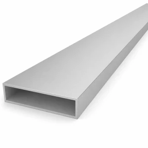 Tubo rectangular de aluminio 20×80×2 mm – perfil cerrado EN AW-6060 L=2000 mm