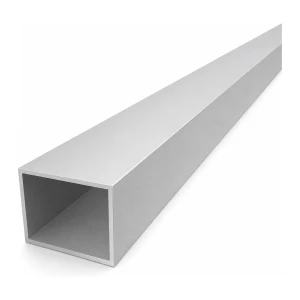 Tubo rectangular de aluminio 40×50×2 mm – perfil cerrado EN AW-6060, L=2000 mm