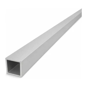 Tubo de aluminio cuadrado 25×25×2 mm – perfil cerrado L=2000 mm EN AW-6060