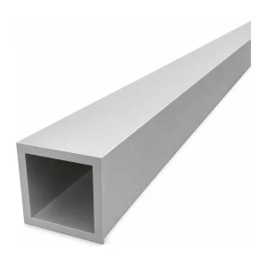 Tubo de aluminio cuadrado 50×50×5 mm – perfil cerrado EN AW-6060, L=2000 mm