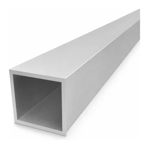 Tubo cuadrado de aluminio 60×60×4 mm perfil cerrado L=2000 mm