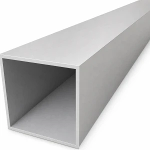 Tubo cuadrado de aluminio 80×80×3 mm – perfil cerrado EN AW-6060, L=2000 mm