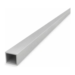 Tubo cuadrado de aluminio 20×20×1,5 mm EN AW-6060 – longitud 2000 mm