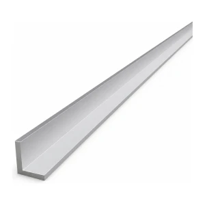 Ángulo aluminio de lados iguales 20×20×3 mm – perfil L, longitud 2000 mm