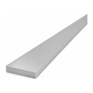 Pletina de aluminio 50×10 mm EN AW-6060, longitud 2000 mm