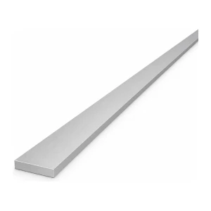 Pletina de aluminio 25×5 mm EN AW-6060 T64, longitud 2000 mm