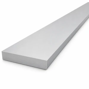Pletina de aluminio EN AW-6060 T64 – 80×15 mm, longitud 2000 mm