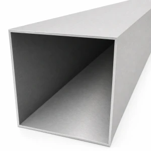Tubo de aluminio cuadrado 100×100×2 mm – perfil cerrado L=2000 mm