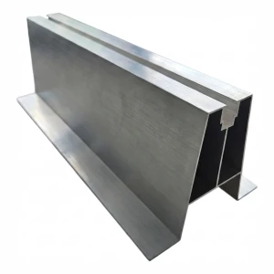 Puente trapezoidal de aluminio H100 L330 con junta EPDM 2 mm para montaje FV