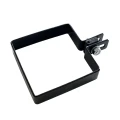 Abrazadera terminal para paneles de vallado 100x100 mm negro 000-782 (1)