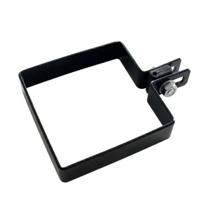 Abrazadera terminal para paneles de vallado 100x100 mm negro