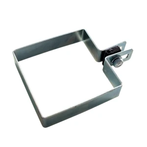Abrazadera final para paneles de valla 100x100 mm galvanizada