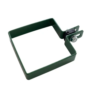 Abrazadera final para paneles de valla 100x100 mm verde
