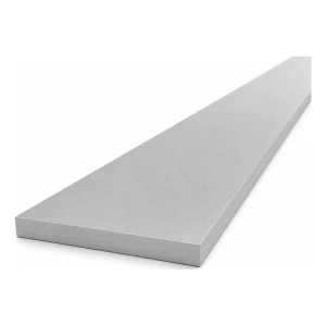 Pletina de aluminio EN AW-6060 80×8 mm, longitud 2000 mm – perfil plano