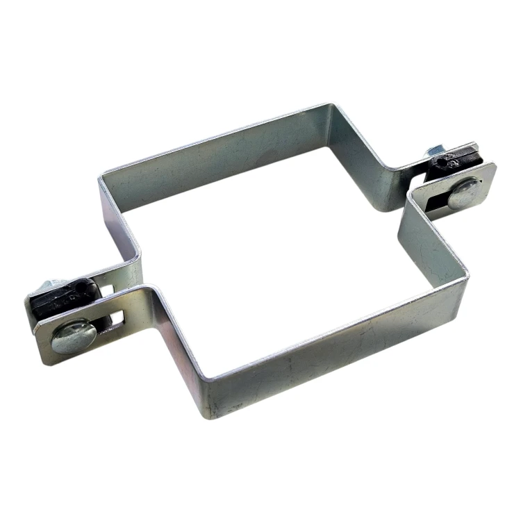 Abrazadera intermedia para paneles de vallado 100x100 mm galvanizada 000-777 (1)