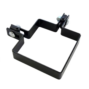 Abrazadera esquinera para paneles de valla 100x100 mm negro